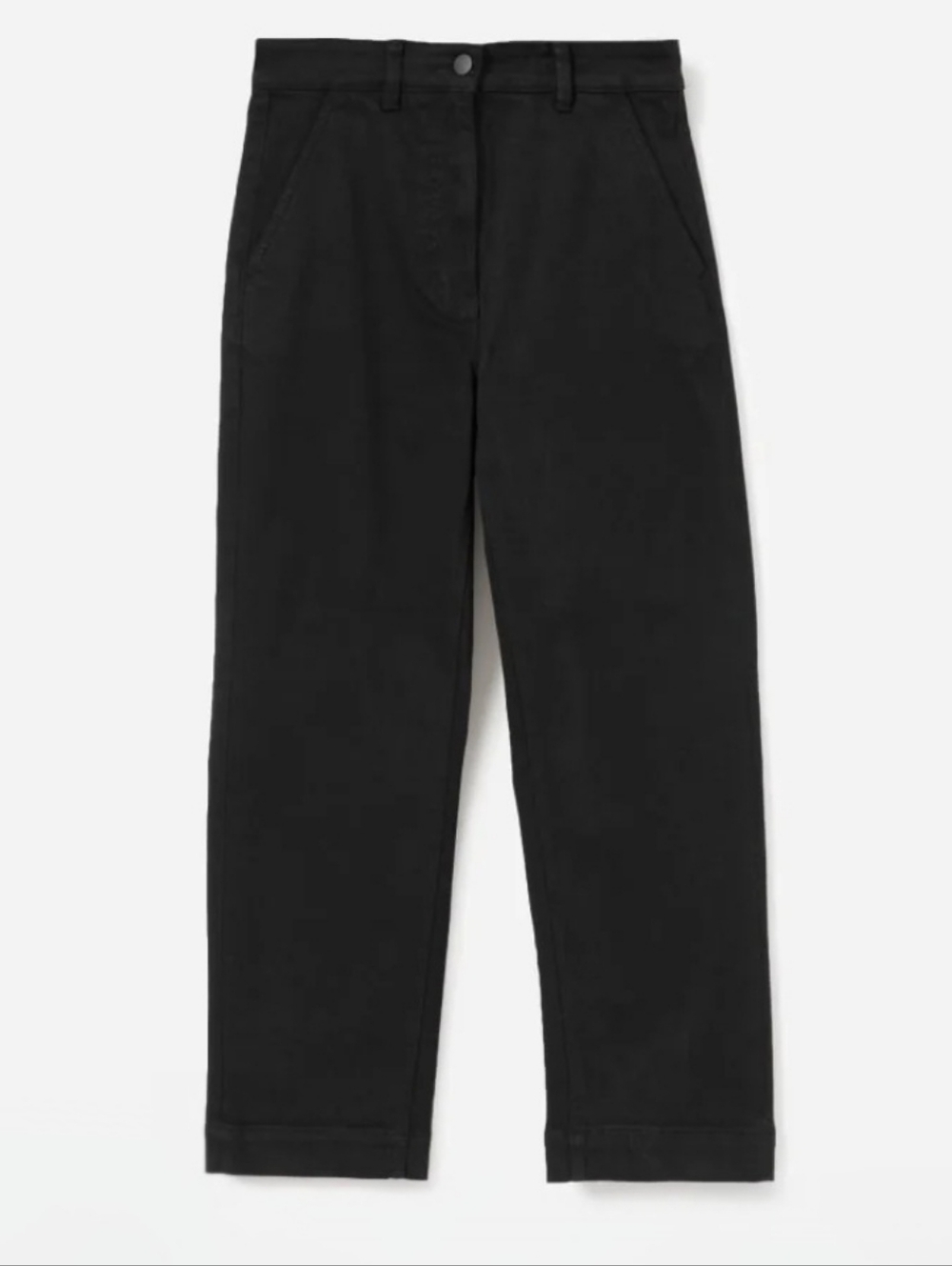 Everlane Cropped Straight Leg Pant Size 6 Short Black | Minimalist Quiet Luxury - Picture 2 of 13